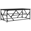 Image de vidaXL Table basse noire 100x50x40 cm Bois composite