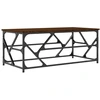 Image de vidaXL Table basse marron imitation chêne 100x50x40 cm Bois composite