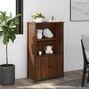 Image de vidaXL Highboard brun imitation chêne 62x32x103,5 cm Matériau dérivé du bois