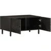 Image de vidaXL Table basse noire 80x50x40 cm en bois massif de manguier