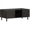 Image de vidaXL Table basse noire 100x54x40 cm en bois massif de manguier