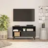 Image de vidaXL Armoire TV 80x33x46 cm en bois massif de manguier