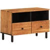Image de vidaXL Armoire TV 70x33x46 cm en bois massif d'acacia