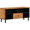 Image de vidaXL Armoire TV 100x33x46 cm en bois massif d'acacia