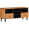 Image de vidaXL Armoire TV 100x33x46 cm en bois massif d'acacia