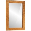 Image de vidaXL Miroir de salle de bain 50x70x2,5 cm bois massif acacia et verre
