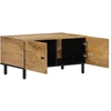 Image de vidaXL Table basse 80x50x40 cm en bois massif de manguier