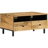 Image de vidaXL Table basse 80x54x40 cm en bois massif de manguier