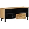 Image de vidaXL Armoire TV 100x33x46 cm en bois massif de manguier
