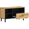 Image de vidaXL Armoire TV 80x33x46 cm en bois massif de manguier