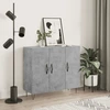 Image de vidaXL Sideboard gris béton 90x34x80 cm Bois composite