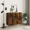 Image de vidaXL Sideboard chêne fumé 90x34x80 cm bois composite