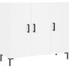 Image de vidaXL Sideboard Blanc 90x34x80 cm Bois composite