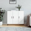 Image de vidaXL Sideboard Blanc 90x34x80 cm Bois composite