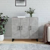 Image de vidaXL Sideboard gris béton 90x34x80 cm Bois composite