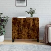 Image de vidaXL Sideboard chêne fumé 90x34x80 cm bois composite