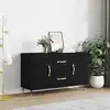 Image de vidaXL Sideboard Noir 100x36x60 cm Bois composite