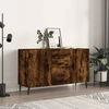 Image de vidaXL Sideboard chêne fumé 100x36x60 cm bois composite