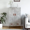 Image de vidaXL Highboard gris béton 69,5x31x115 cm Bois composite