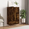 Image de vidaXL Highboard chêne fumé 69,5x31x115 cm Bois composite