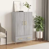 Image de vidaXL Highboard Gris Sonoma 69,5x31x115 cm Matériau dérivé du bois