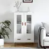 Image de vidaXL Highboard blanc 69,5x31x115 cm Bois composite
