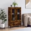 Image de vidaXL Highboard chêne fumé 69,5x31x115 cm Bois composite