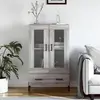 Image de vidaXL Highboard Gris Sonoma 69,5x31x115 cm Matériau dérivé du bois