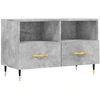 Image de vidaXL Armoire TV gris béton 80x36x50 cm Bois composite