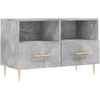 Image de vidaXL Armoire TV gris béton 80x36x50 cm Bois composite