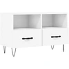 Image de vidaXL Armoire TV Blanc 80x36x50 cm Bois composite