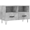 Image de vidaXL Armoire TV gris béton 80x36x50 cm Bois composite