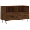 Image de vidaXL Armoire TV marron imitation chêne 80x36x50 cm Bois composite