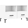 Image de vidaXL Armoire TV Blanc 80x36x50 cm Bois composite