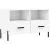 Image de vidaXL Armoire TV Blanc 80x36x50 cm Bois composite