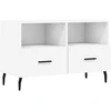 Image de vidaXL Armoire TV Blanc 80x36x50 cm Bois composite