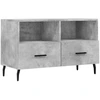 Image de vidaXL Armoire TV gris béton 80x36x50 cm Bois composite
