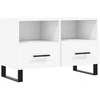 Image de vidaXL Armoire TV Blanc 80x36x50 cm Bois composite