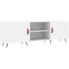 Image de vidaXL Armoire TV Blanc 150x30x50 cm Bois composite
