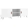 Image de vidaXL Armoire TV blanc brillant 150x30x50 cm Bois composite