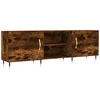 Image de vidaXL Armoire TV chêne fumé 150x30x50 cm Bois composite