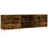 Image de vidaXL Armoire TV chêne fumé 150x30x50 cm Bois composite