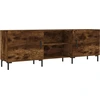 Image de vidaXL Armoire TV chêne fumé 150x30x50 cm Bois composite