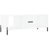 Image de vidaXL Table basse blanche 102x50x40 cm Bois composite