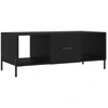 Image de vidaXL Table basse noire 102x50x40 cm Bois composite