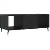 Image de vidaXL Table basse noire 102x50x40 cm Bois composite
