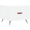 Image de vidaXL Table basse blanche 50x50x40 cm bois composite
