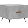 Image de vidaXL Table basse gris béton 50x50x40 cm Bois composite