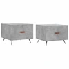 Image de vidaXL Tables basses 2 pcs. Gris béton 50x50x40 cm Bois composite