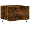 Image de vidaXL Table basse chêne fumé 50x50x40 cm bois composite